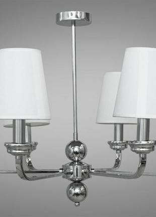 Современная люстра с абажурами diasha на 6 ламп хром 1012/6hr