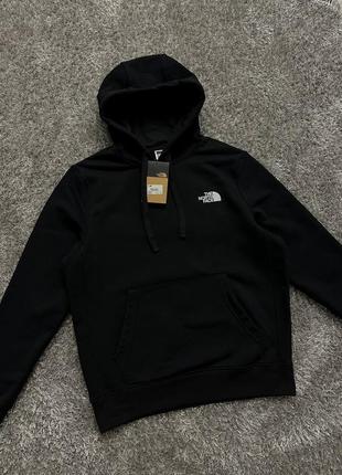 Мужской и женский худи the north face box logo tnf черный весна осень зима