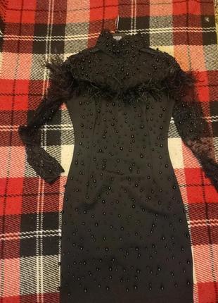 Вечірня чорна сукня1 фото