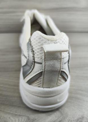Мужские спортивные кроссовки 40 размер ( 25,3 см ) белые модные легкие кроссовки сетка дышащие текстиль6 фото