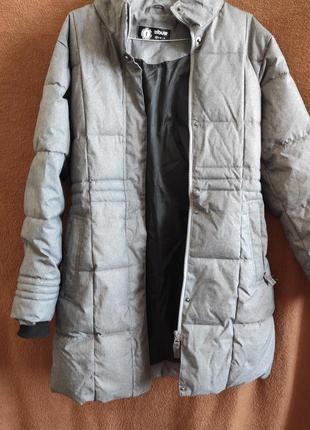 Зимова куртка сіра1 фото