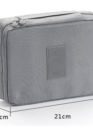 Косметичка органайзер бордовая складана водопроникна на молнии, сумка для косметики( 0003 )