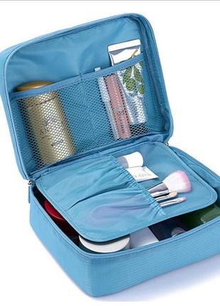 Косметичка органайзер бордовая складана водопроникна на молнии, сумка для косметики( 0003 )