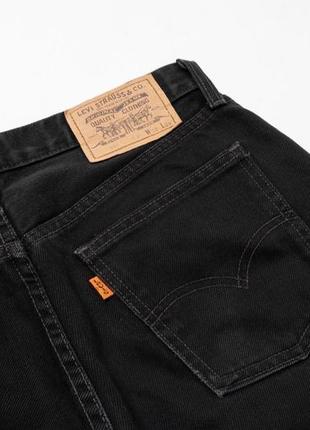 Levis 615 vintage 90s orange tab jeans black  чоловічі джинси6 фото