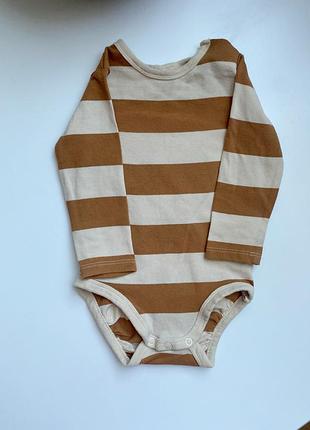 Боди с длинным рукавом на выбор (полосатое и однотонное)
