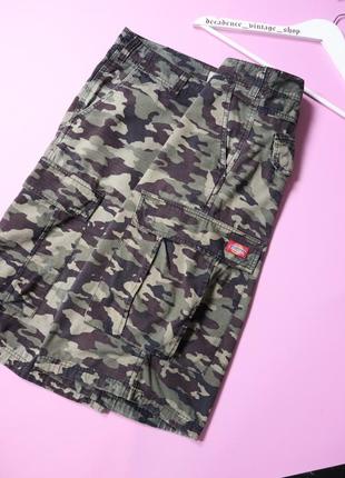 Винтажные камуфляжные тактические карго шорты dickies багги широкие реп. vintage camo work stussy carhartt military винтажная шорта4 фото