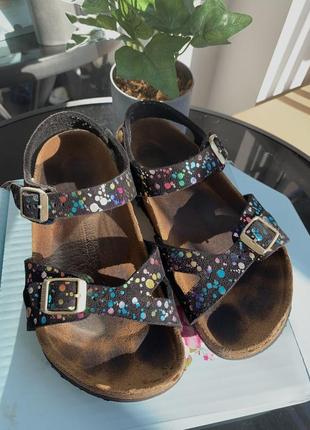 Босоножки сандалии шлепанцы birkenstock оригинал! 33 rio confetti black