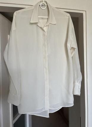 Шелковая блуза 💯 % натуральный шелк оверсайз модель1 фото