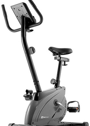Велотренажер магнитный hop-sport hs-2070 onyx серый, кардиотренажер велотренажер для дома до 120 кг