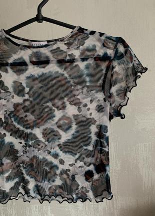 Topshop топ в сіточку, топік, кроп топ, майка, футболка