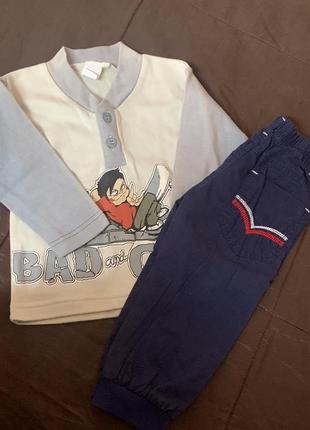 Комплект одягу костюм на хлопчика на малька шорти светр кофта джинси брендові3 фото
