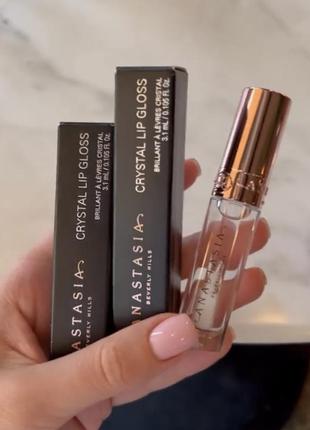 Блеск для губ anastasia beverly hills abh crystal gloss оттенок glass