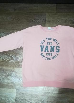 Толстовка vans, нежно розовый,, реглан