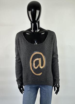 Вовняний светрик оверсайз пайетки lambswool