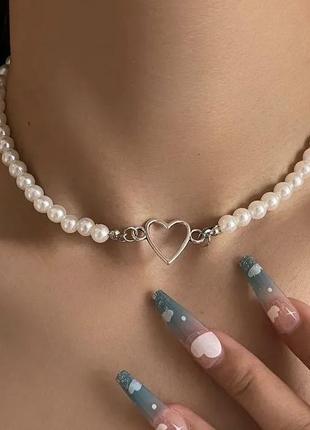 Чокер с перлами