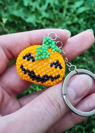 Handmade halloween гарбузик брелочок осінній