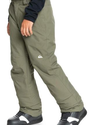 Зимние тёплые брюки для сноуборда quiksilver estate штаны для мальчика, размер: 14/164.3 фото