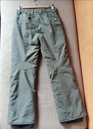 Зимние тёплые брюки для сноуборда quiksilver estate штаны для мальчика, размер: 14/164.9 фото