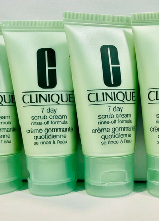 Clinique 7 day scrub cream rinse-off formula - крем-скраб для лица