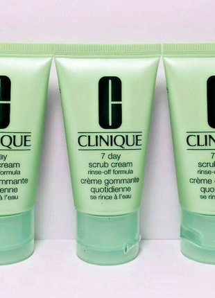 Clinique 7 day scrub cream rinse-off formula - крем-скраб для лица2 фото