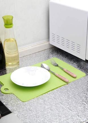 Защитная самоклеящаяся фольга (60см х 3м) для кухонных поверхностей / алюминиевая влагостойкая фольга4 фото