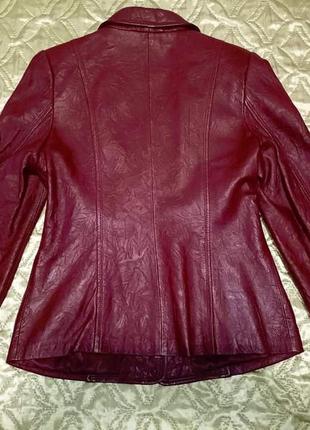 Легкая кожаная куртка - пиджак. натуральная кожа.5 фото