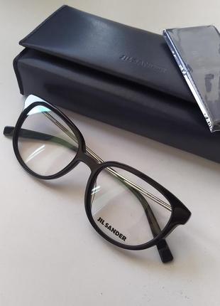 Новая оправа jil sander премиум очки оригинал чёрный лак жиль зандер