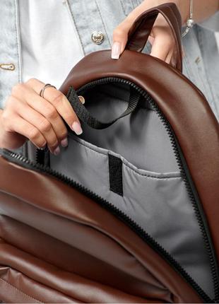 Жіночий рюкзак sambag zard lst шоколад5 фото