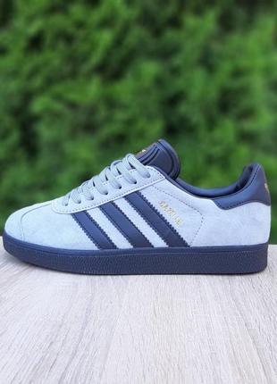 Adidas gazelle серые на черной кроссовке женские замшевые адидас газели топ качество замша осенние кеды3 фото