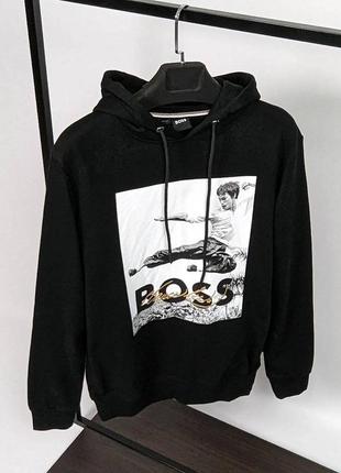 Кофти худі  в стилі boss брюсс ли😍 чорна та біла