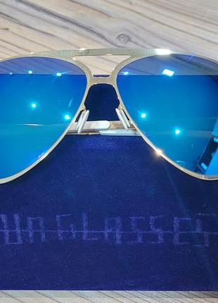 Сверхлегкие зеркальные мужские очки-авиаторы  bernhard willhelm  от mykita!2 фото
