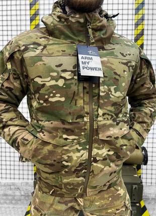 Куртка тактична мультикам з капюшоном ріпстоп всередині omni-heat3 фото