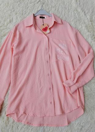 Сорочка блуза жниварка оверсайз з боків з розрізами  рубашка блуза жатка оверсайз по бокам с разреза8 фото