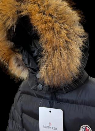 Куртка с натуральным мехом moncler р2 года ,8 лет3 фото