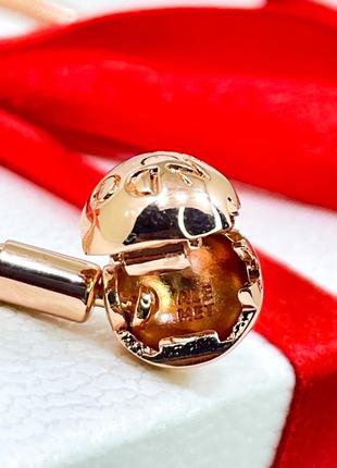 Серебряный браслет пандора 580728 змейка цепочка простой с застежкой и логотипом розовое золото позолота серебро проба 925 новый с биркой pandora5 фото