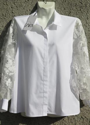 Нова блуза zara xs s сорочка