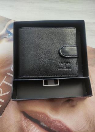 Мужской кожаный подарочный набор кошелек и ремень4 фото