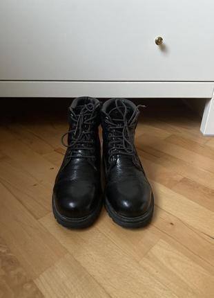 Черные лакированные vagabond кожаные ботинки lumberjack fila timerland2 фото