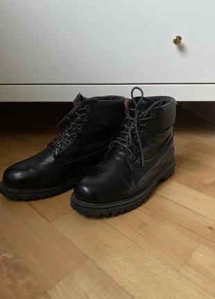 Черные лакированные vagabond кожаные ботинки lumberjack fila timerland6 фото