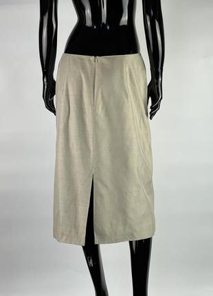 Итальянская юбка-миди коттон/шелк2 фото