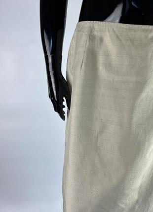 Итальянская юбка-миди коттон/шелк3 фото