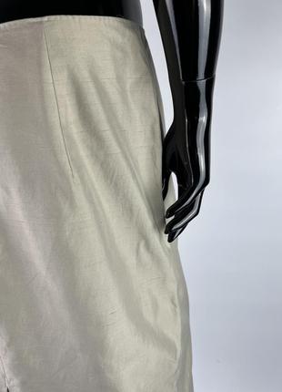 Итальянская юбка-миди коттон/шелк4 фото