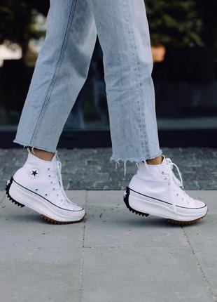 beams engineered garments converse chuck taylor converse run star hike hi white black gum 1400