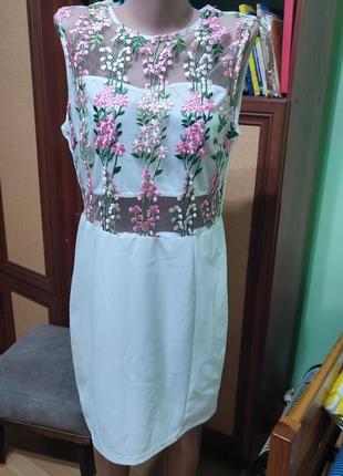 Платя з гепюгом вишивка xl/l