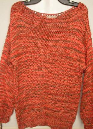 Яркая кофта крупной вязки от zara