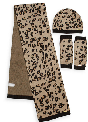 Набор calvin klein шапка и митенки