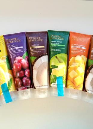 Desert essence органический шампунь и кондиционер кокос манго яблоко лимон виноград