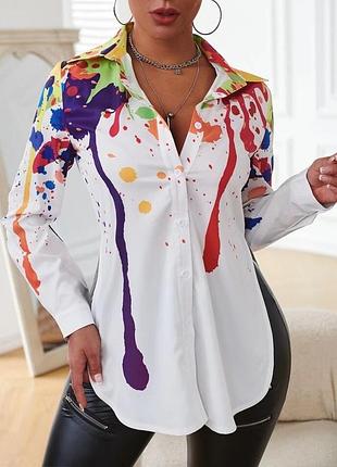 1+1=3🎁 блуза с разрезами shein