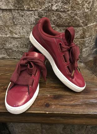 Puma basket лакові кросівки