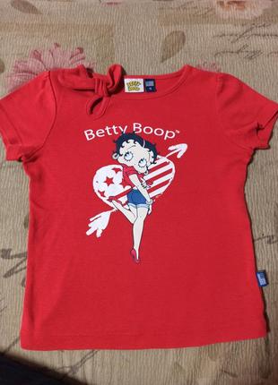 Футболка яркая с betty boop